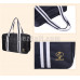 New! Popular Black White Japanese Student School Bag Backpack Cosplay Bag